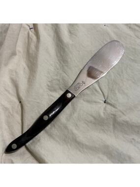 Vtg Cutco Spatula Spreader 1768 Knife Classic Brown Handle Double-D Edge USA